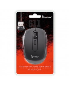 Мышь Smart Buy  611 AG-K                (Nano,1600dpi,Optical) Black Беспро..