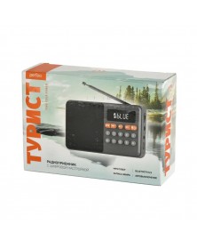 Радиоприемник-миниспикер Perfeo Турист                  BT, FM, MP3 USB,mic..
