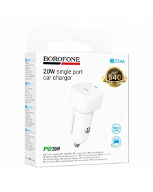 Автомобильное Зарядное Устройство 12V- 1*Type-C выход   Borofone BZ  34A 3...