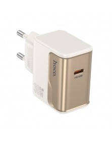Сетевое Зарядное Устройство 220V- 1*Type-C выход Hoco CS 72A 3.0A White.. Сетевое Зарядное Устройство 220V- 1*Type-C выход Hoco CS 72A 3.0A White..