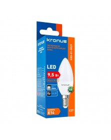 Лампа светодиодная KRONUS (LED) C37- 9,5W-6000K E14 Холодный Дневной свет (..