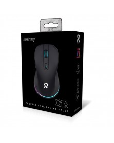 Мышь Smart Buy  746 G-K X-16         (USB, 7200dpi,Optical) Black Игровая К..
