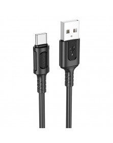 Кабель  USB - Type C Borofone BX110 1.0 m,3.0A Black, коробочка Пластик..