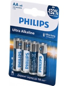 Батарейка PHILIPS LR6 AA Alkaline ( 4BL) ULTRA 1.5V ( 48/144).. Батарейка PHILIPS LR6 AA Alkaline ( 4BL) ULTRA 1.5V ( 48/144)..