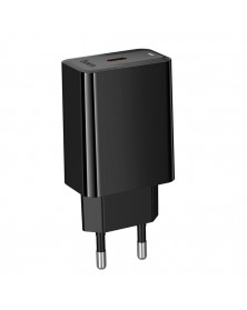 Сетевое Зарядное Устройство 220V- 1*Type-C выход   Hoco CS  93A  3.0A Black..