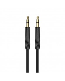 Кабель  AUX 3.5 Jack вилка - 3.5 Jack вилка   1,0 м, Borofone BL19 Black, к..