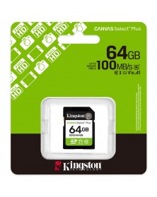 Карта памяти  SDXC    64Gb (Class  10)  Kingston Canvas Select Plus UHS-1 U..