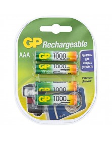 Аккумулятор GP               R03   (1000mAh)(4BL)(40)..