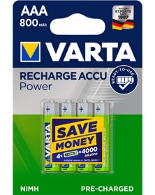 Аккумулятор VARTA        R03   (  800mAh)(4BL)(40)  5703..