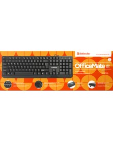 Клавиатура DEFENDER    710    OfficeMate       (USB,M-M) Black..